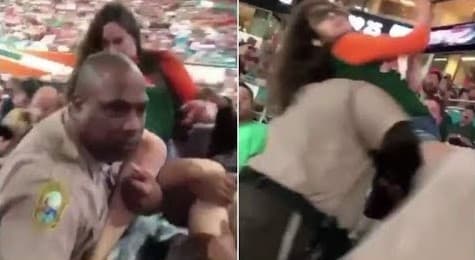 Mayami politsiyachisi mast muxlisaning shapalog‘iga musht bilan “javob berdi”