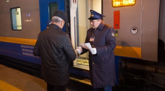Olmaota-Toshkent tezyurar poyezdi yo‘lga tushdi (foto)