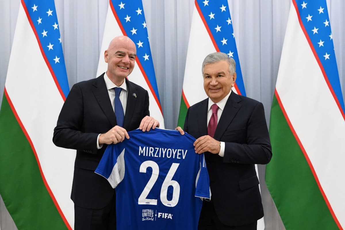 Shavkat Mirziyoyev FIFA prezidenti Janni Infantino bilan uchrashdi