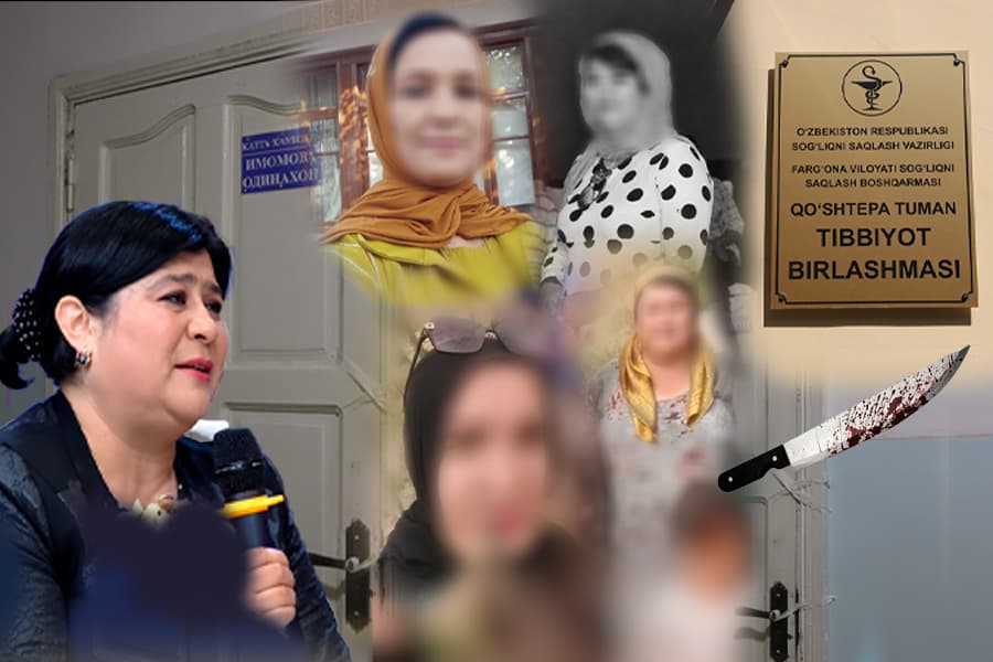 “Bu ayol vahshiy” – Qoʻshtepada katta hamshira qoʻl ostidagi 4 xodimni pichoqlab tashladi