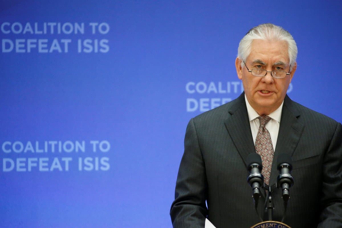 Tillerson AQShning Suriyadagi bosh maqsadi haqida gapirdi