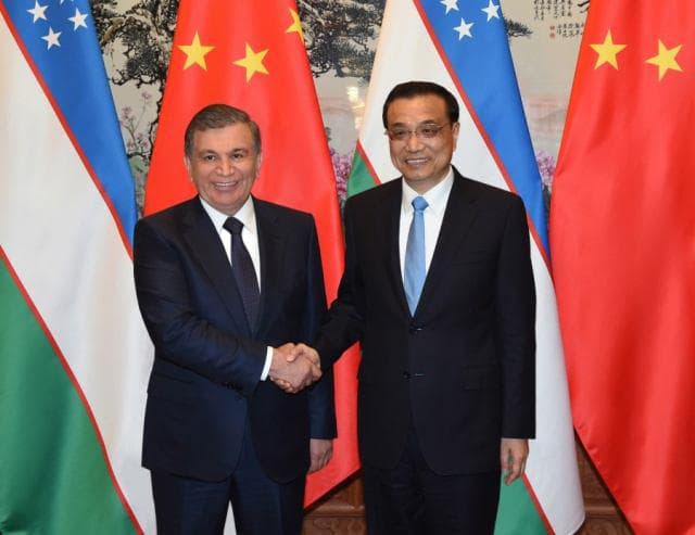 Mirziyoyev Xitoy Bosh vaziri bilan uchrashdi