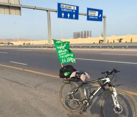 Xitoylik haj ziyoratiga o‘z velosipedida yetib bordi