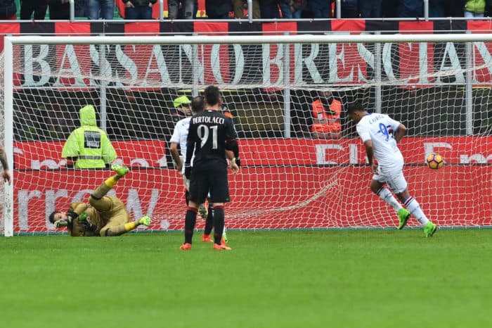 Антирекорд: «Милан» ўз уйида «Сампдория»га ютқазди, бу жамоанинг қаторасига тўртинчи мағлубияти