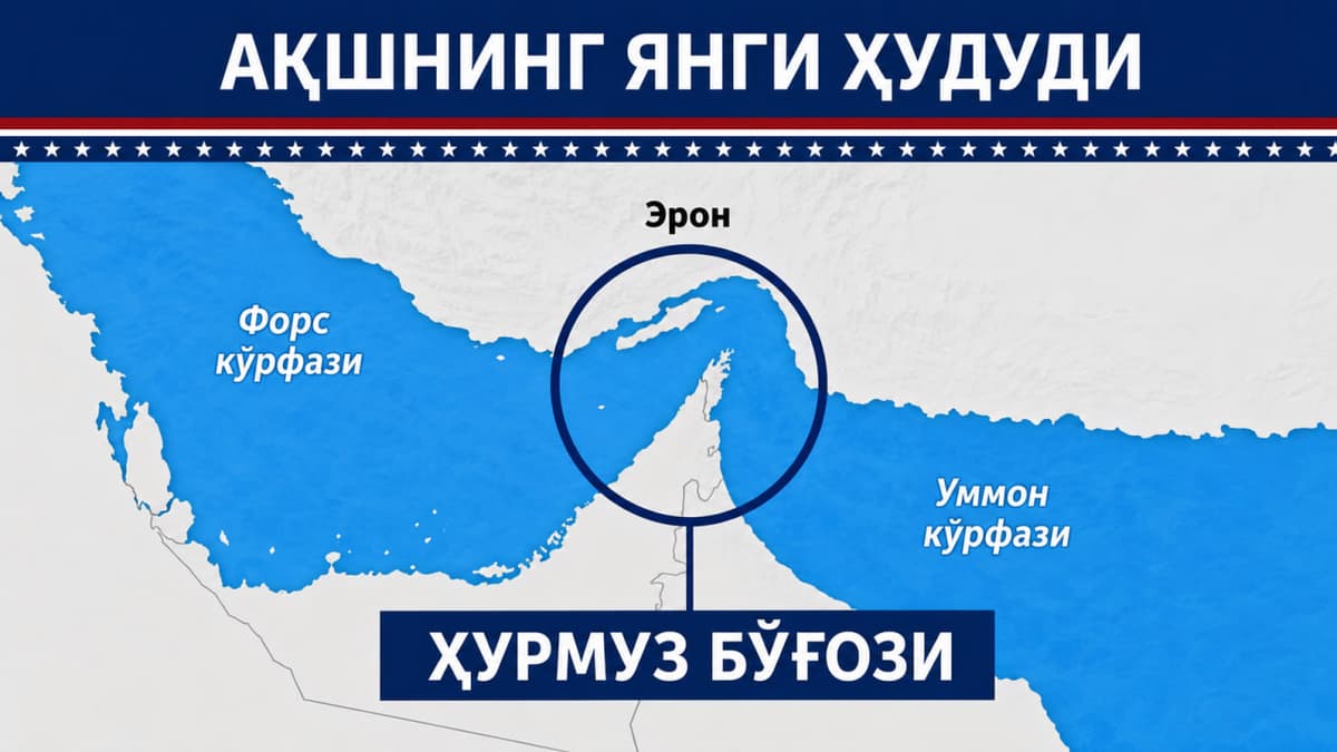 Tramp Ho‘rmuz bo‘g‘ozini AQSh hududi deb e’lon qildi