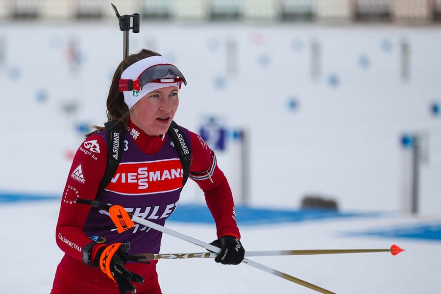 Biatlon. 2,5 yillik tanaffusdan keyin sportga qaytgan Domracheva shohsupada (foto)