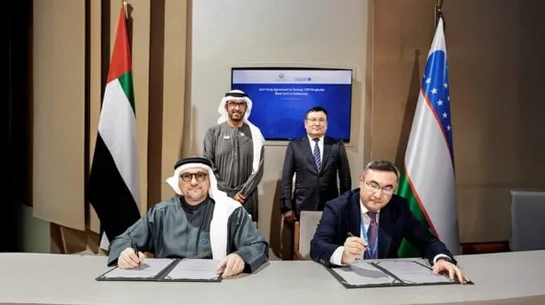 Masdar bilan quvvati 1 GVt bo‘lgan Mingbuloq ShESni qurish bo‘yicha shartnoma imzolandi