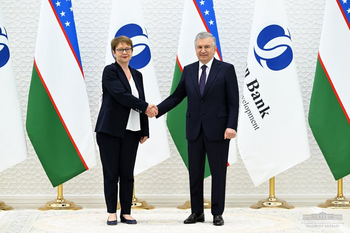 Shavkat Mirziyoyev receives EBRD President and head of the OPEC International Fund
