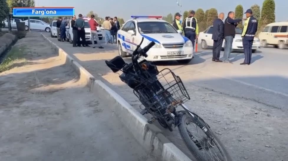 Farg‘onada sodir bo‘lgan YTHda skuter haydovchisi halok bo‘ldi