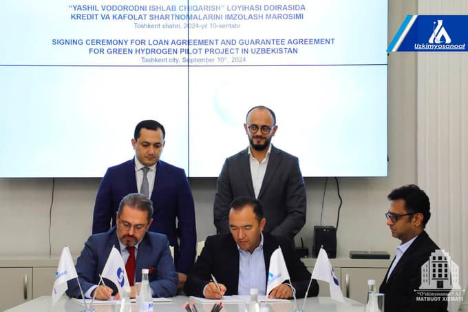 UzKimyoSanoat and ACWA Power secure $65M loan from EBRD for hydrogen project