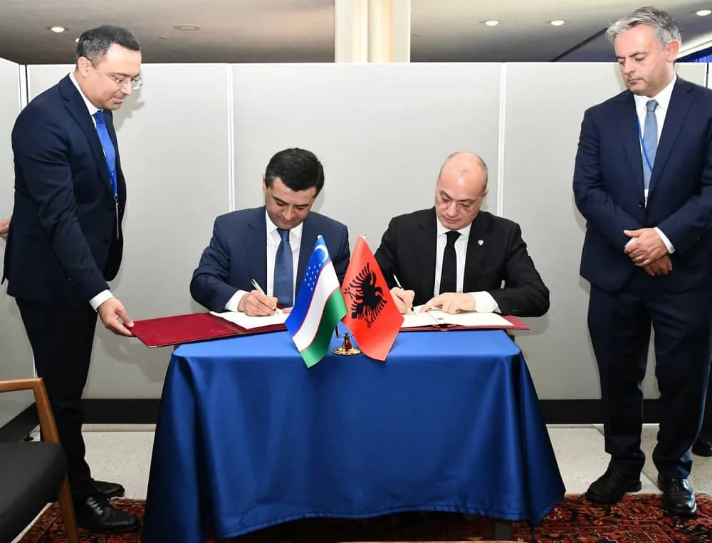 O‘zbekiston va Albaniya o‘rtasida yangi bitim imzolandi