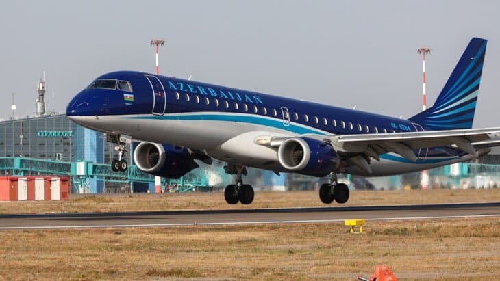 Azerbaijan Airlines Бокудан Грозний ва Маҳачқалъага учадиган рейсларини тўхтатди