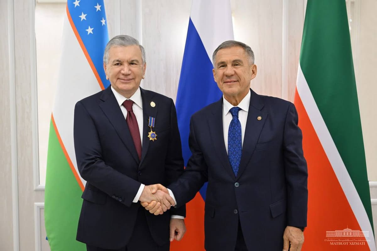 Shavkat Mirziyoyev Tataristonning "Do‘stlik" ordeni bilan taqdirlandi