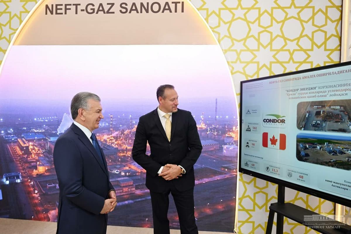 Canadian company Condor Energies plans to invest $582M in oil and gas extraction project in Bukhara