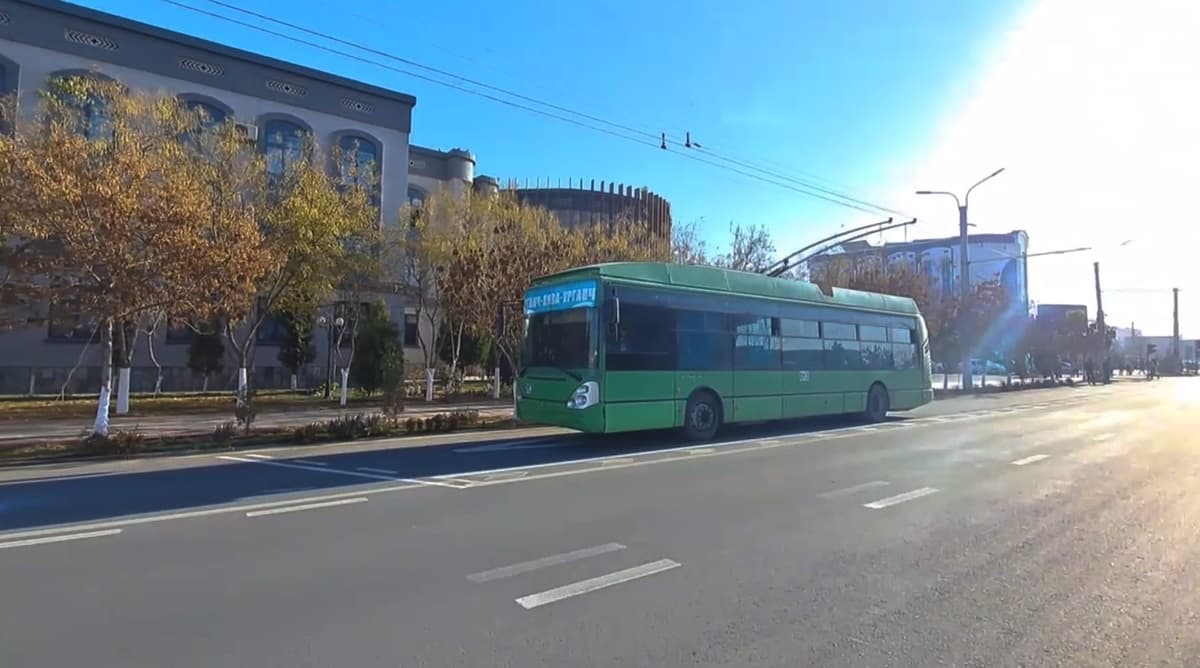 Urganch va Xiva o‘rtasida trolleybus harakati tiklandi