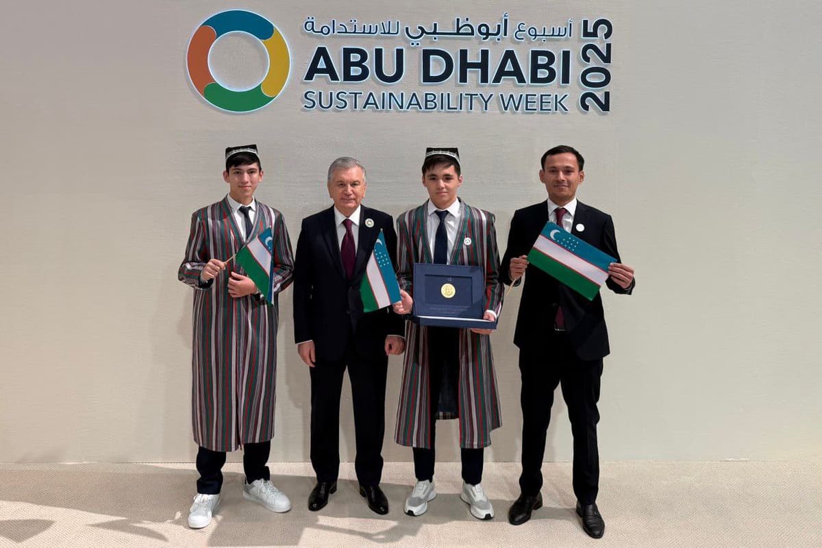 Президентская школа Ташкента стала победителем премии Zayed Sustainability Prize