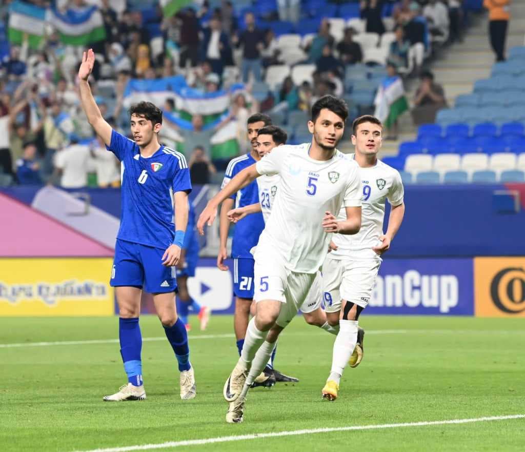Osiyo kubogi U23. O‘zbekiston Kuvaytni tor-mor etib, muddatdan avval keyingi bosqichga yo‘l oldi