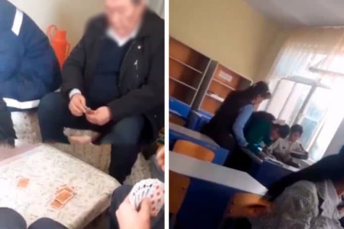 Samarqandda maktabda qarta o‘ynagan direktor ishdan olindi
