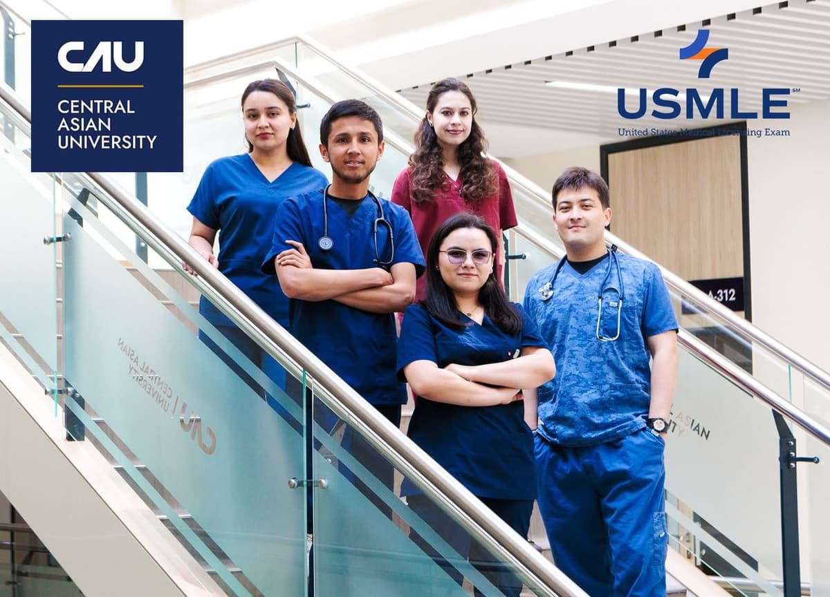 Central Asian University tibbiyot fakultetining besh nafar talabasi dunyodagi eng murakkab imtihonlardan biri – USMLE Step 1 sinovini muvaffaqiyatli topshirdi