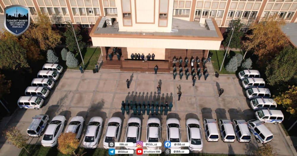 Сотрудникам ГУВД Ташкента передали 8 машин BYD и 15 Damas