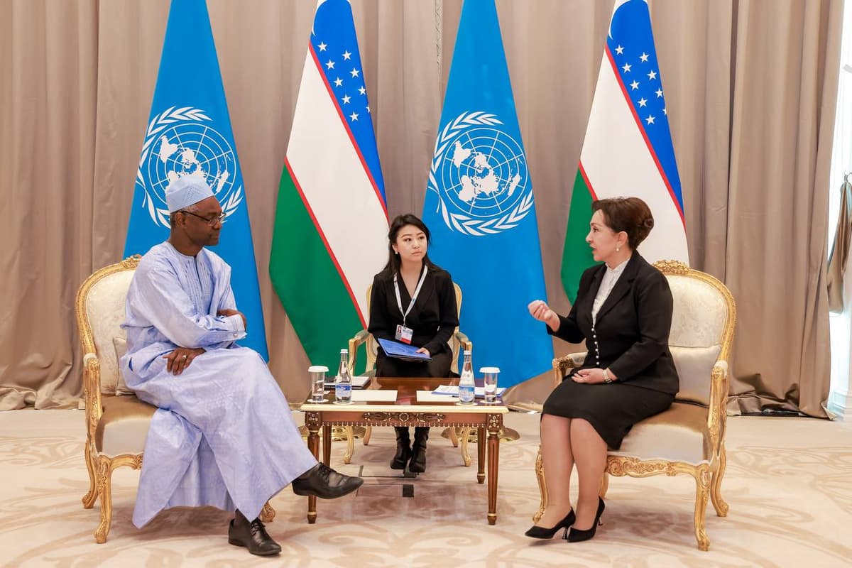 Tanzila Norboyeva BMT bosh kotibi o‘rinbosari bilan cho‘llanish muammosini muhokama qildi