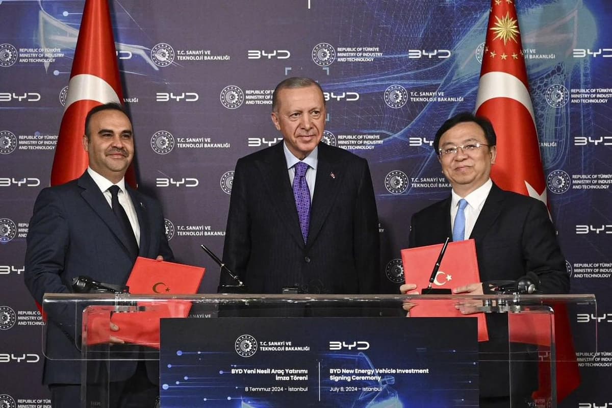 Xitoyning elektromobil ishlab chiqaruvchi giganti BYD Turkiyada zavod ochadi