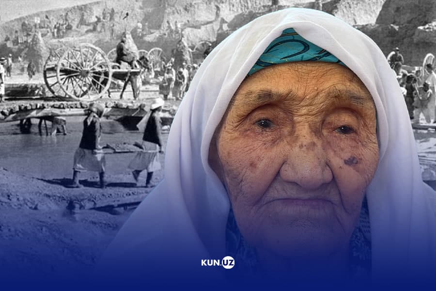 “Qopga tuproq-loy solib, tepalikka tashirdik” – Katta Farg‘ona kanali qazilishida qatnashgan 109 yoshli Shahrixon momo