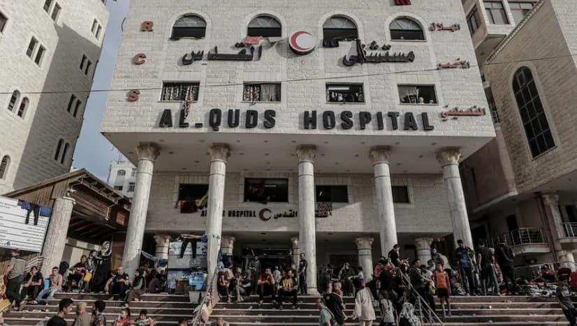 G‘azodagi Al-Quds kasalxonasidan bemorlar va xodimlar evakuatsiya qilindi