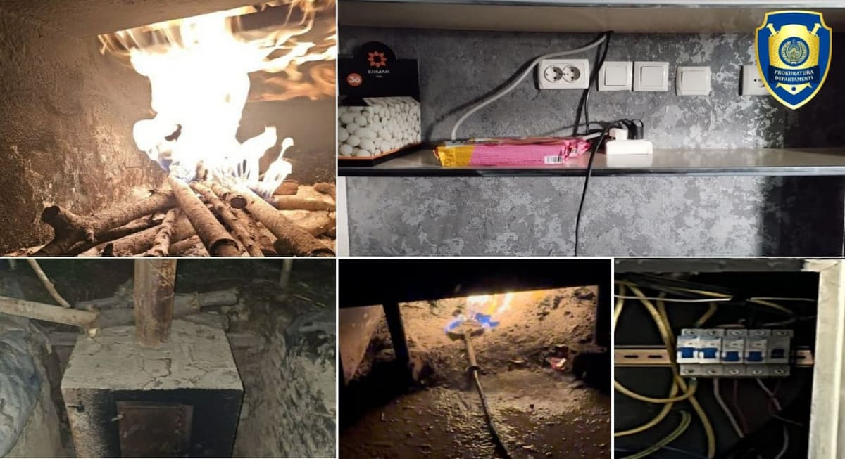 Toshkent viloyatida elektr energiyasi va tabiiy gazdan noqonuniy foydalanish holatlari fosh etildi