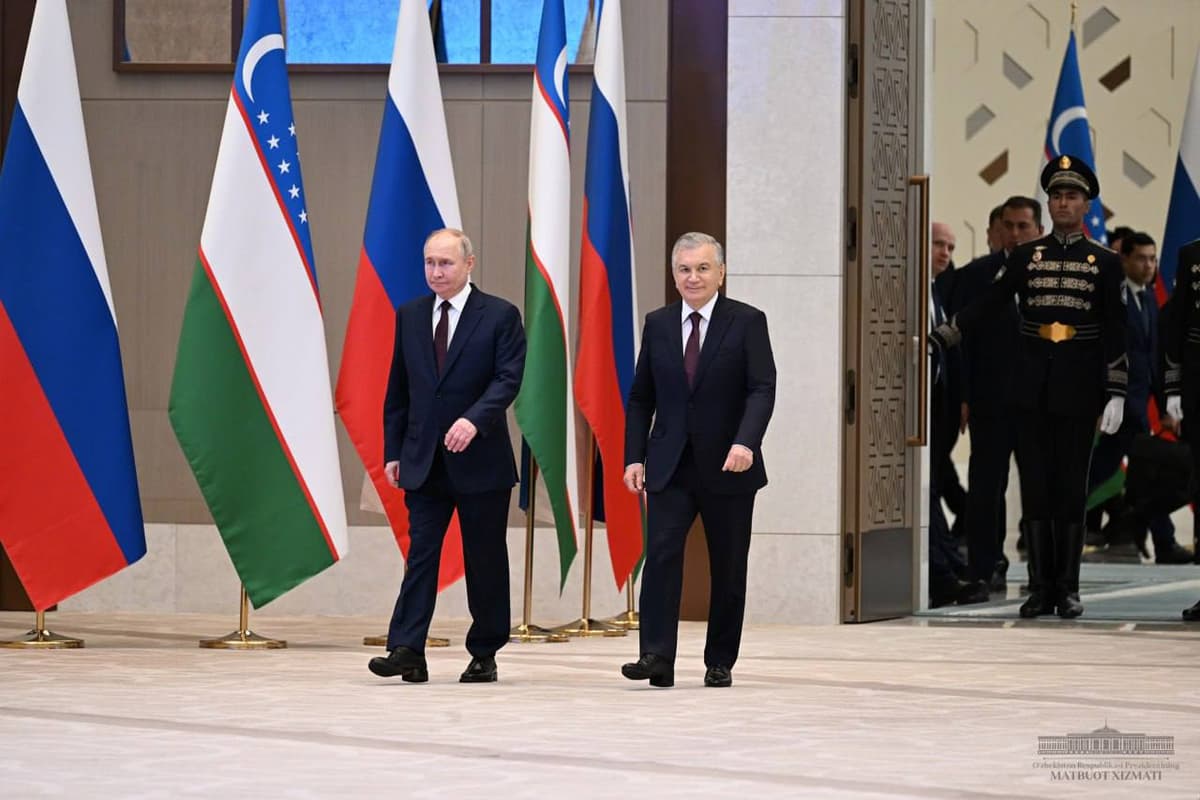Путин поздравил Мирзиёева с Днем независимости Узбекистана