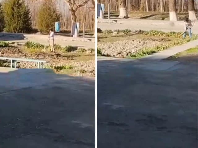 Samarqandda o‘qituvchilar maktabdagi obodonlashtirish ishlariga “o‘z ixtiyori bilan” qatnashgani aytildi
