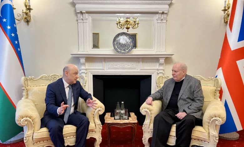 Uzbekistan’s ambassador meets with UK adviser to CPC in London