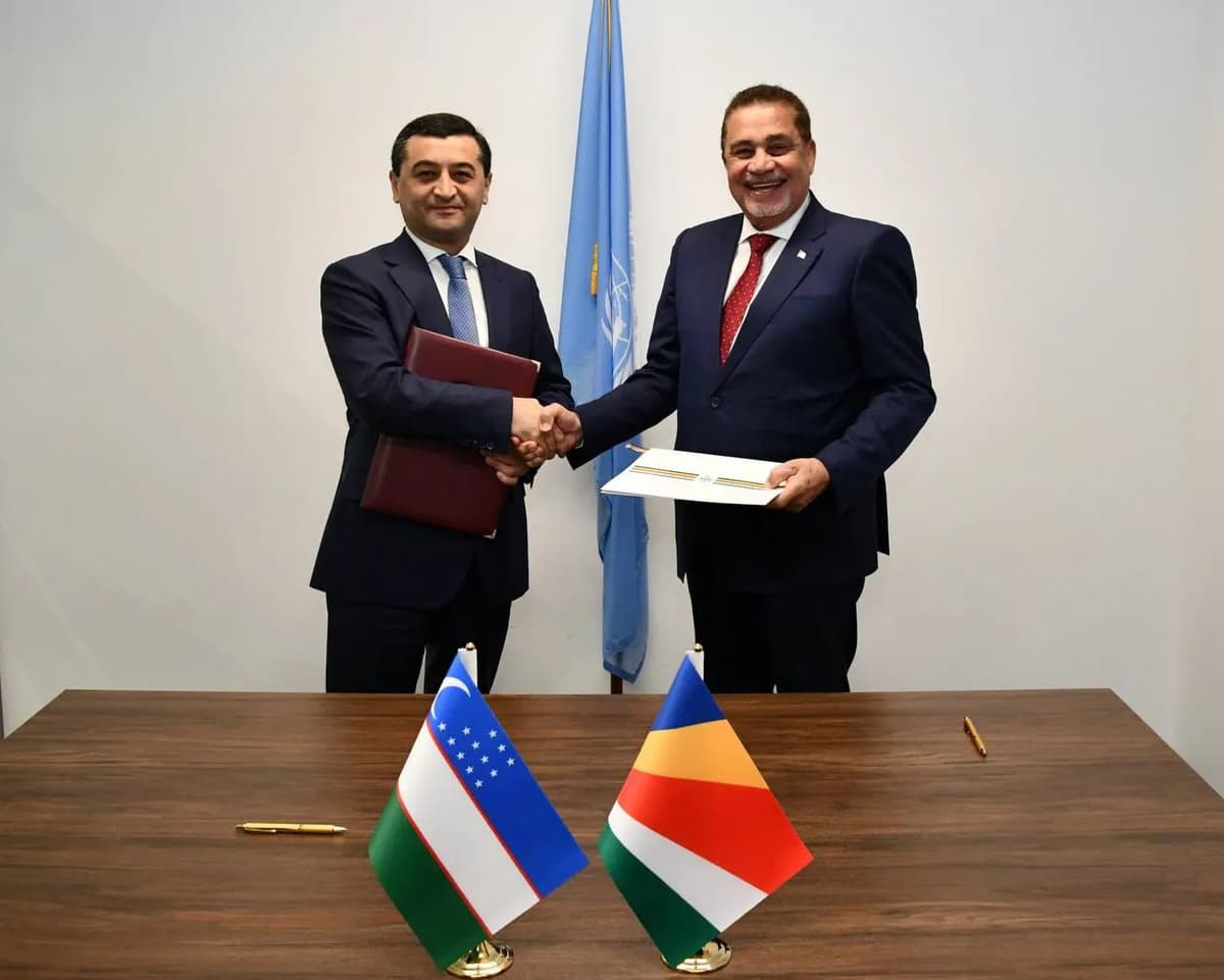 Seyshel orollari O‘zbekiston bilan diplomatik aloqalar o‘rnatgan 151-davlat bo‘ldi