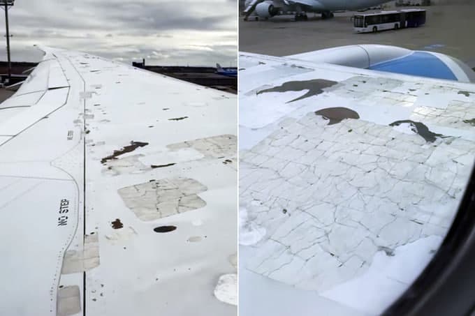 Uzbekistan Airways comments on peeling paint on its plane’s wing