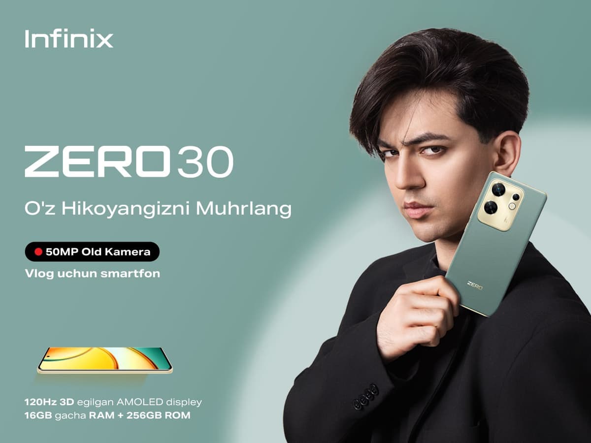 Infinix O‘zbekistonda vloglar uchun mo‘ljallangan smartfonlarni sotuvga chiqardi
