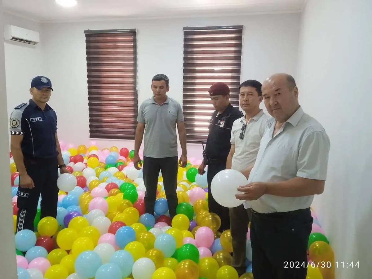 Jizzaxdagi bog‘da qo‘yib yuborilishi rejalashtirilgan 5 mingta shar yo‘q qilindi