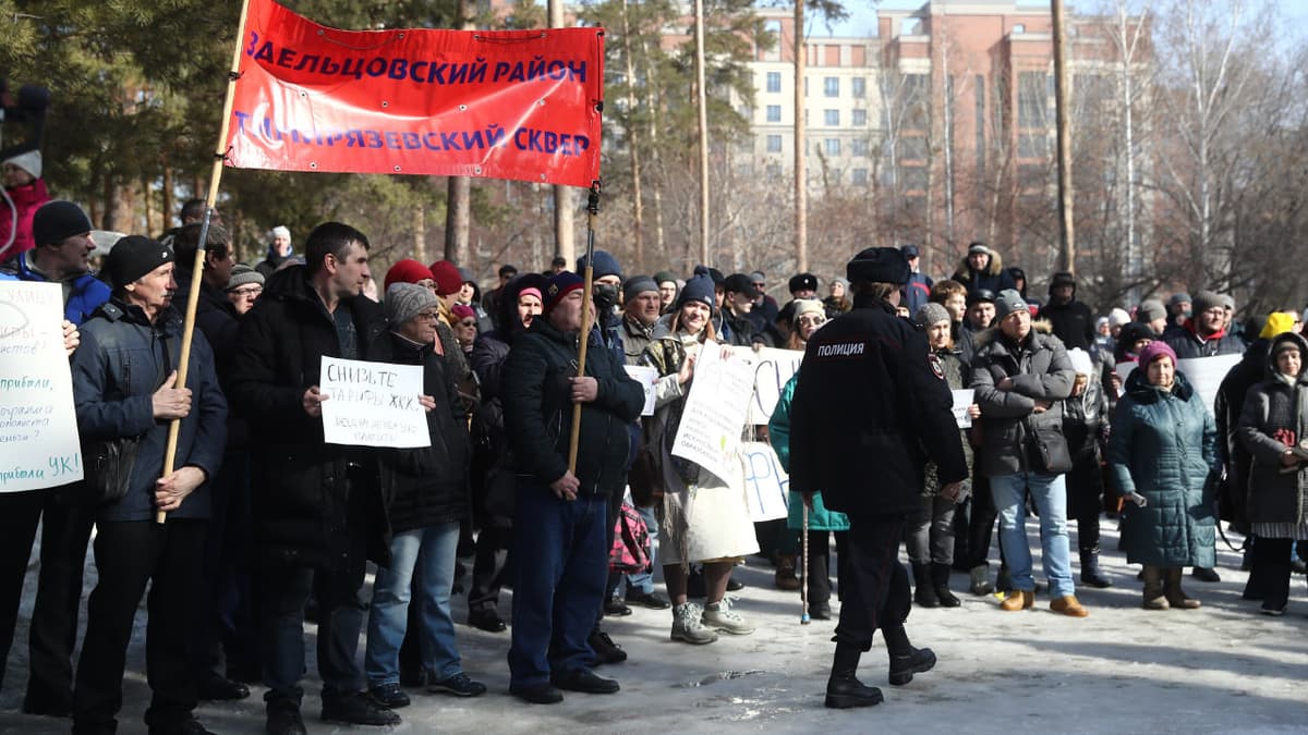 Novosibirskda kommunal muammolar bo‘yicha miting o‘tkazish taqiqlandi
