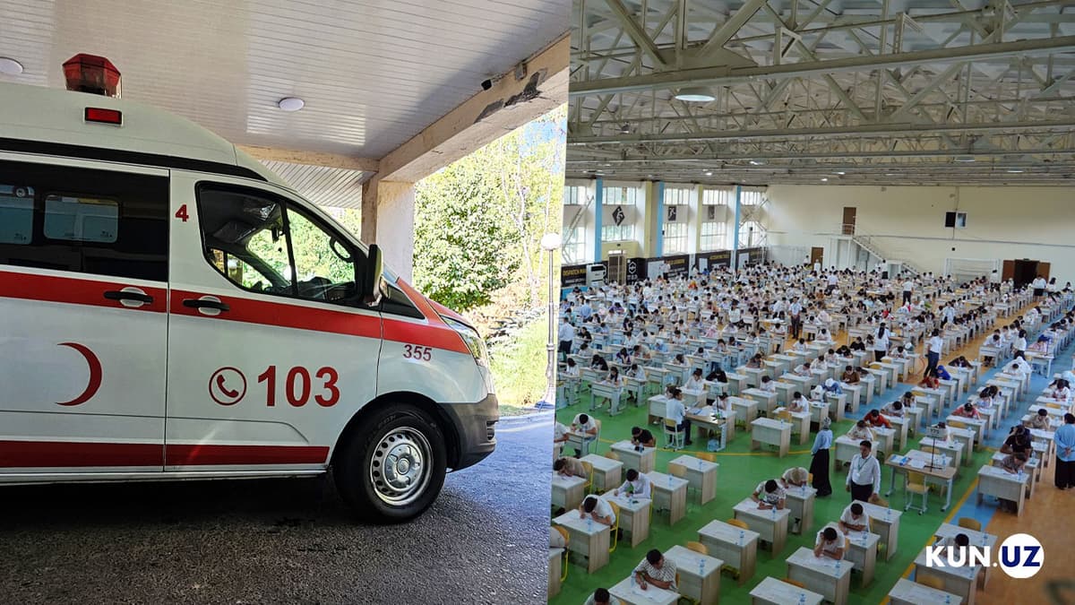 Applicant fakes illness to sneak phone into exam with paramedic's aid