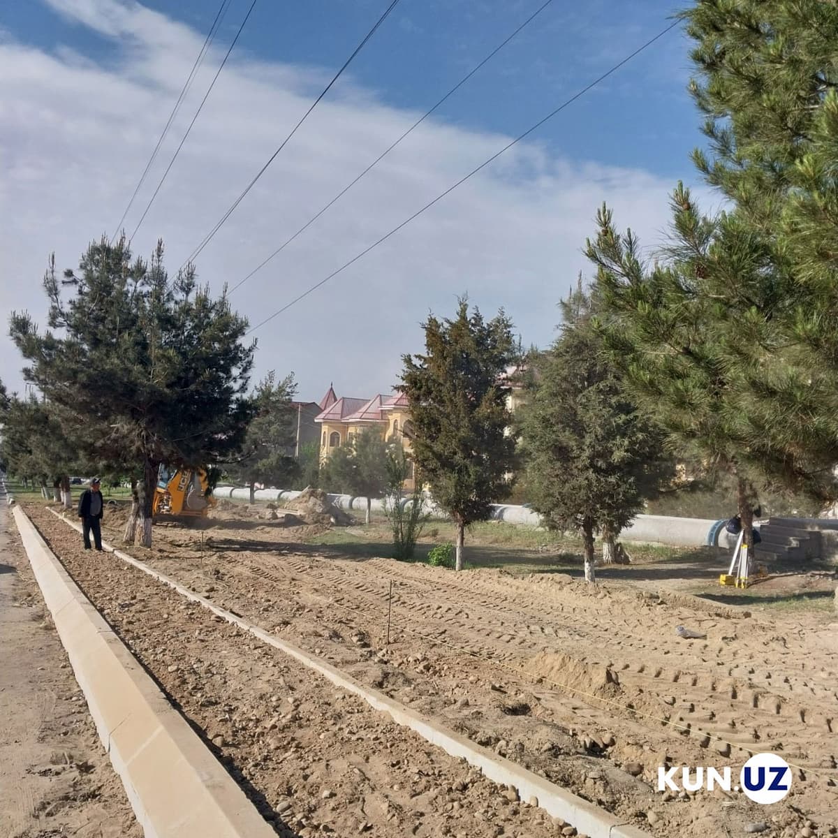 Davlatobodda yuqori kuchlanishli tok liniyasining tagi xizmatlar ko‘chasiga aylantirilmoqda
