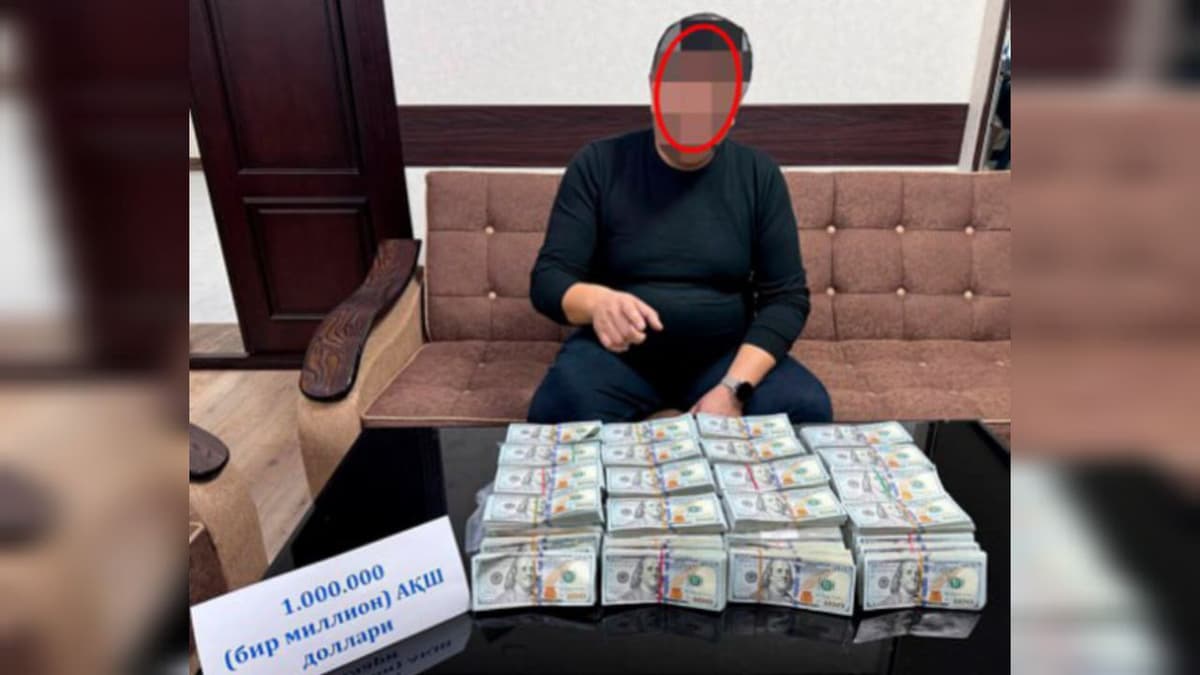 Заместителя хокима Чирчика поймали при получении 1 миллиона долларов