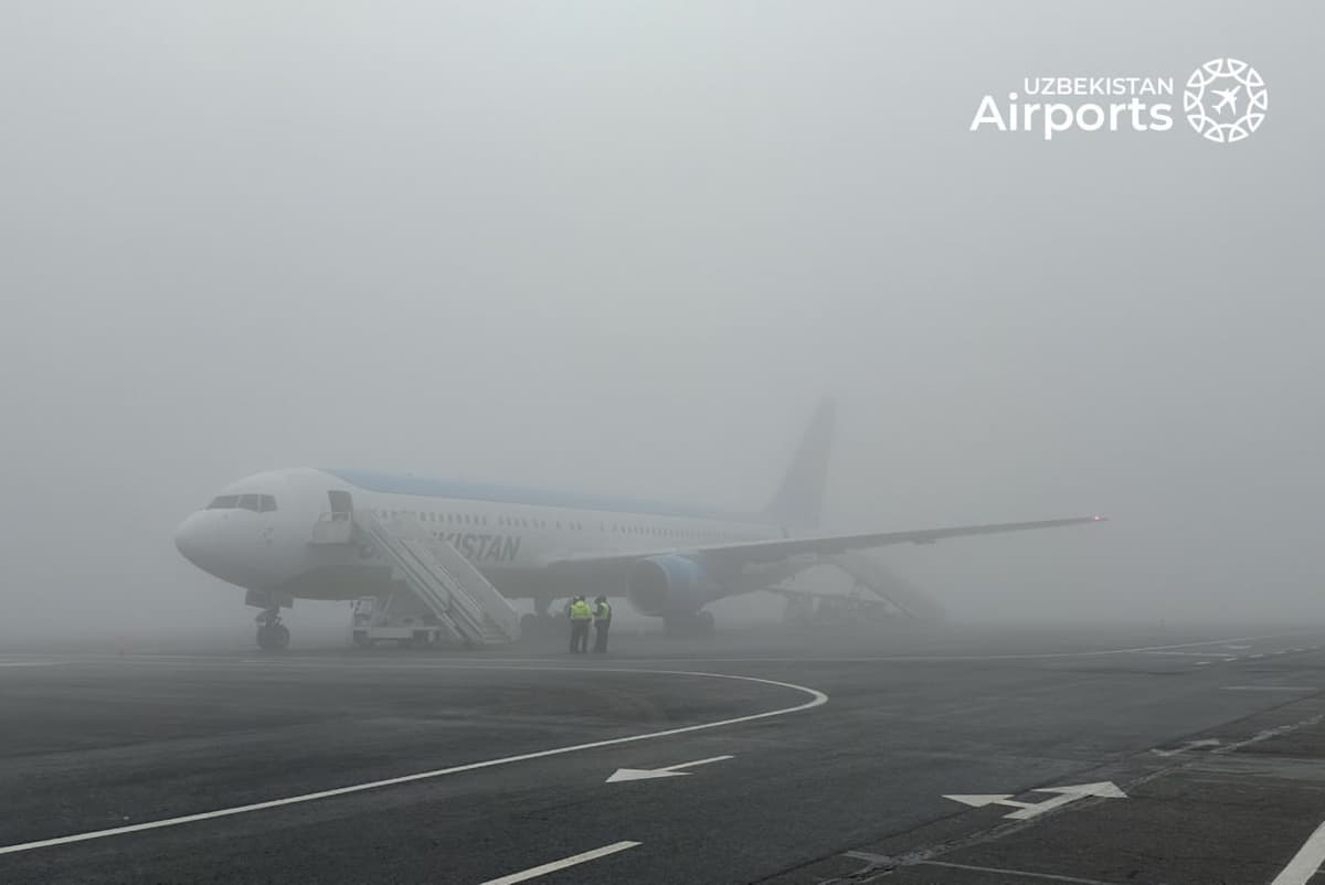 Toshkent xalqaro aeroportida tuman tufayli samolyotlarni qabul qilishga cheklovlar joriy etildi