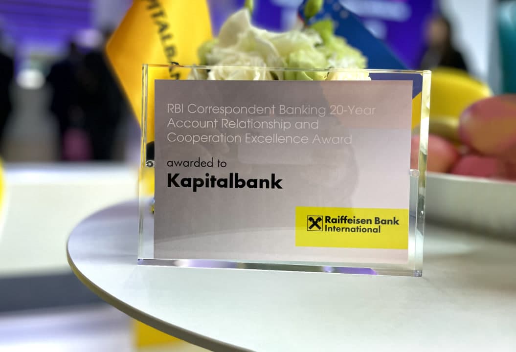 Капиталбанк Raiffeisenbank International AG мукофотига сазовор бўлди
