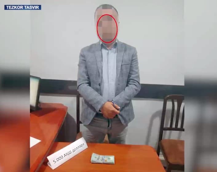 Dehqonobod tumani hokimi o‘rinbosari tezkor tadbirda qo‘lga olindi