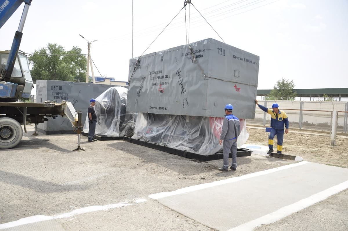 Gazlidagi kompressor stansiyasini kuz-qishga tayyorlash doirasida gaz turbinali dvigatellar o‘rnatildi