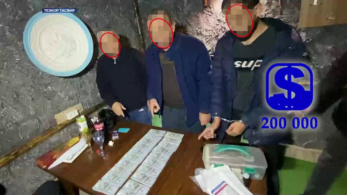 Бывшего хокима Акдарьинского района задержали при получении 200 тысяч долларов от бизнесмена