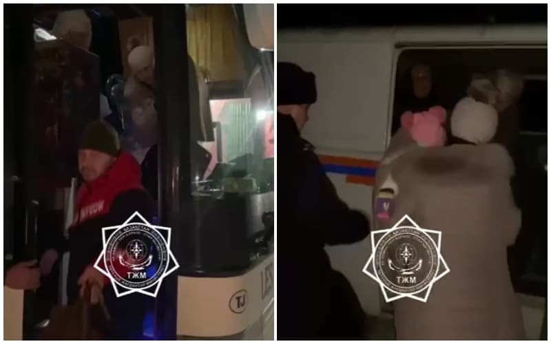 Qozog‘istonda O‘zbekiston fuqarolari nosoz avtobusdan evakuatsiya qilindi