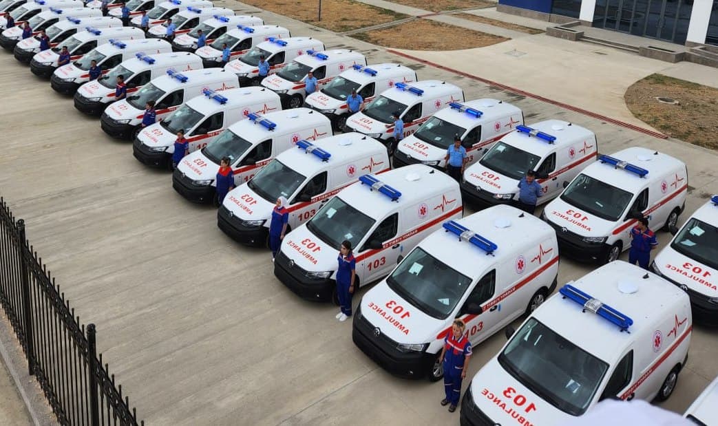 Tez yordam xizmatining 3 ta filialiga 30 ta Volkswagen Caddy topshirildi