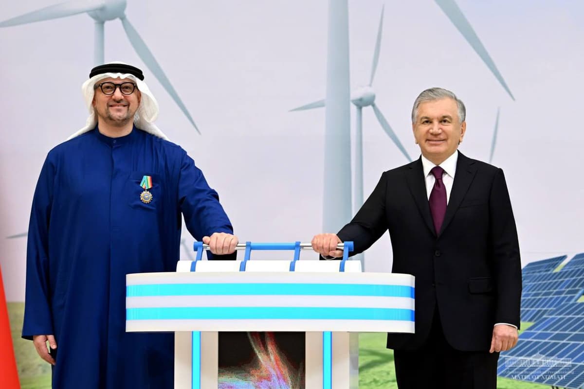 Construction of 22 solar and wind power stations underway in Uzbekistan