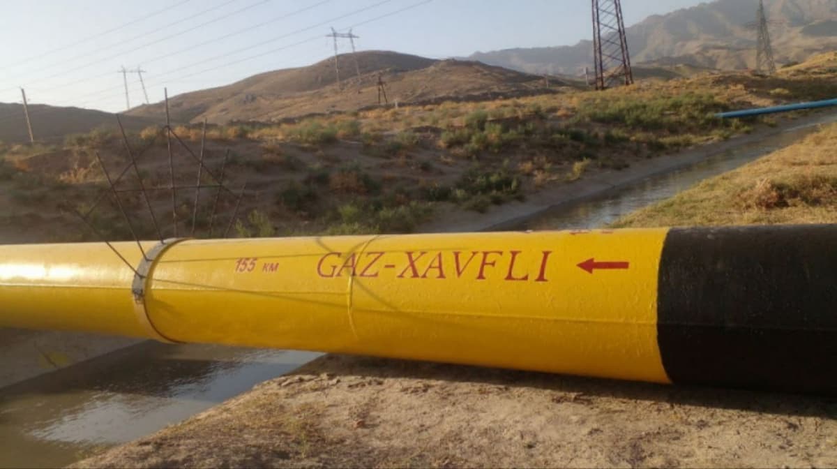 Large gas pipeline in Surkhandarya exploded