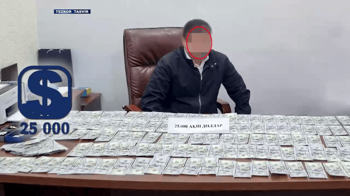 Head of district cadastral department detained for accepting a bribe in Tashkent